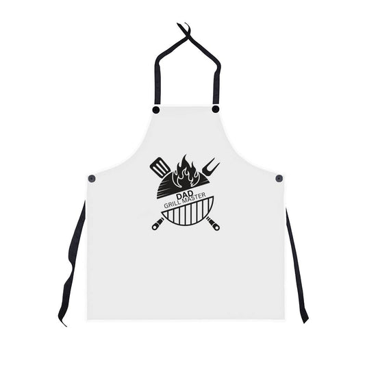 Dad Grill Master | White Apron on Black