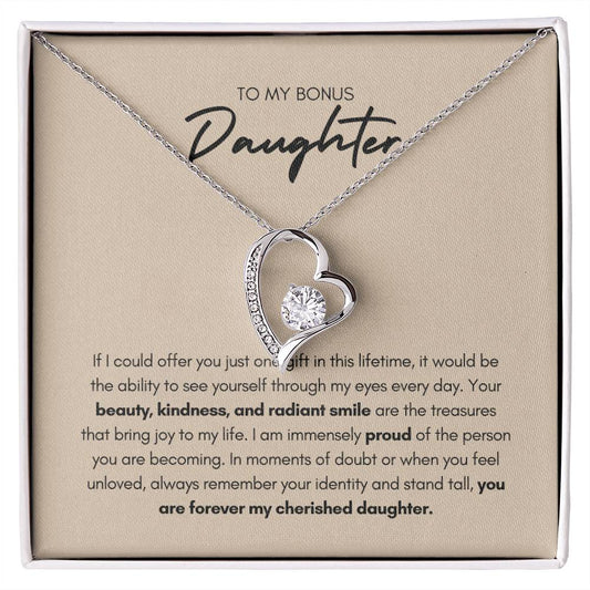Bonus Daughter | "My Cherished Daughter" | Forever Love Necklace