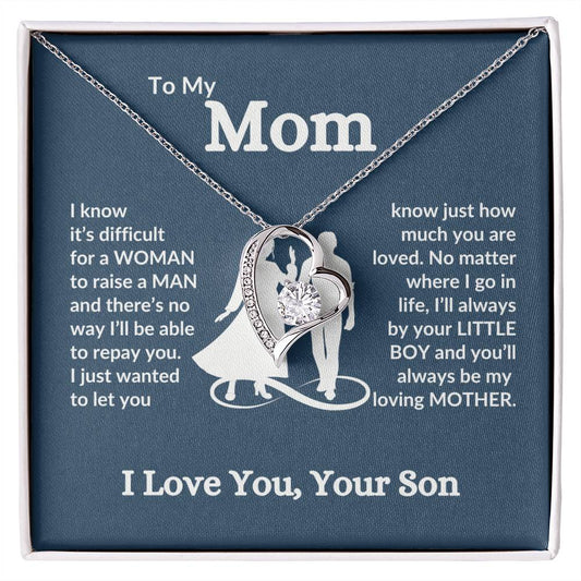 To My Mom Love Son | "My Loving Mother" | Forever Love Necklace